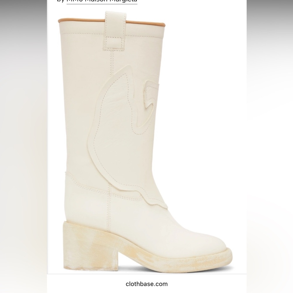 ISO MM6 Maison Margiela White Boots